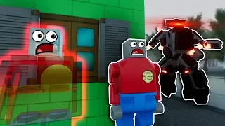 SECRET DOB ROBOTS FOUND IN EVIL LEGO CITY! - Brick Rigs Roleplay Gameplay - Lego Movie