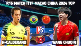 Wang Chuqin vs Hugo Calderano R16 ITTF Macao 2024