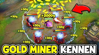 Kennen but I spawn a POT OF GOLD on every ult... (5000+ FREE GOLD, OVER 1000 AP)