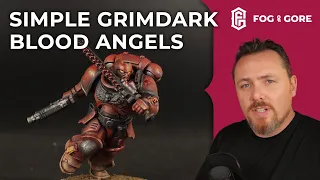 Painting simple grimdark Blood Angels (get your army on the tabletop quickly)