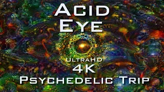 PSYCHEDELIC ACID EYE 4K - Deep Dream Fractal Trip - LSD DMT Mushroom Ayahuasca