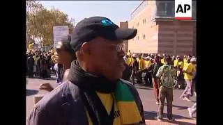 WRAP Start of ANC rally ADDS surprise appearance by Nelson Mandela