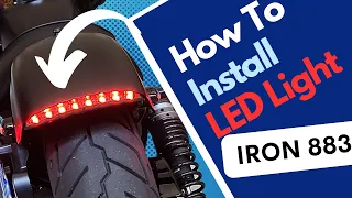 How To Install LED Light To Rear Fender Of An Iron 883