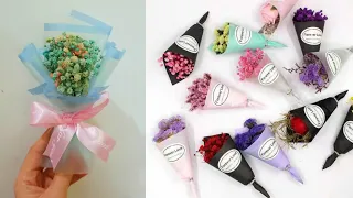 How to make Mini Gypsophila Bouquet Miniature Bouquet how to