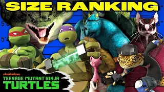 Every Hero in TMNT Ranked By SIZE 📏 | Teenage Mutant Ninja Turtles