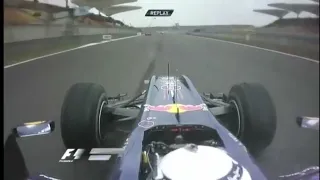 Sebastian Vettel onboard overtake on Mark Webber Chinese GP 2010