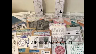 Huge Card Making & Papercraft HAUL March 2021: Card, Paper, Dies, Stamps, Altenew Alcohol Markers!