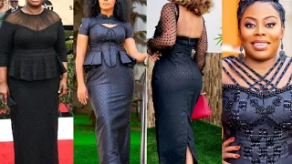 LATEST FUNERAL OUTFIT IDEAS| AFRICAN KABA AND SLITS, DRESSES