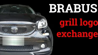 [DIY] Brabus logo exchange  Brabusらしくする為 グリルロゴの交換取付け