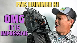 FMS Hummer H1 Test and Review - 7 channel 2-speed, 4ws, locking diffs
