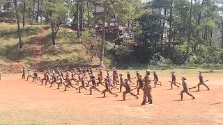 Meghalaya S.F.10 Megha Shakti women commandos practising of Silent Drill...