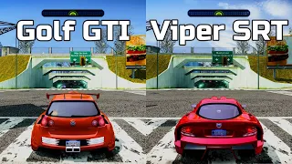 NFS Most Wanted: Volkswagen Golf GTI vs Dodge Viper SRT - Drag Race