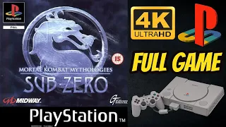 Mortal Kombat Mythologies: Sub-Zero | 4K60ᶠᵖˢ UHD🔴 | PS1 | Longplay Walkthrough Full Movie Game