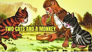 "Adventures of Two Cats and a Clever Monkey: Heartwarming Animal Story" | English Story For Kids