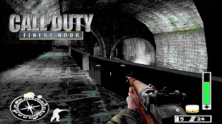 Call of Duty Finest Hour US Mission 14 Underground Passagel walkthrough PS2 PCSX2 1440P 2K