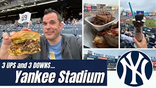 3 UPS, 3 DOWNS, the 99 Burger, Monument Park, and More!  The Sights and Sounds of Yankee Stadium