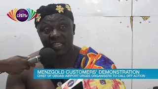 Obuasi Chief tells Menzgold customers to boycott demo