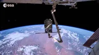 Cygnus Spacecraft Leaves the Space Station | Time-lapse | Video