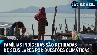 Famílias indígenas são retiradas de ilha no Panamá que será engolida pelo mar| SBT Brasil (01/06/24)