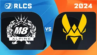 M8 ALPINE vs VITALITY | ROUND 3 - Open Qualifier #5 EU - RLCS 2024