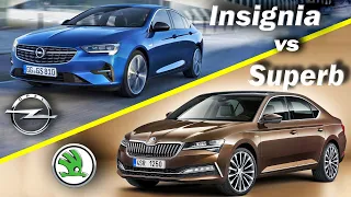 2020 Opel Insignia vs Škoda Superb, Škoda vs Opel, Superb vs Insignia - design compare