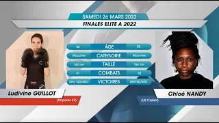 SAVATE BOXE FRANCAISE - Finale FRANCE Elite A 2022 -  F48 / GUILLOT Ludivine Vs NANDI Chloé