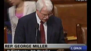 Big Branch Mine Disaster: Rep. George Miller Floor Statement