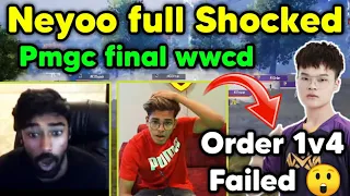 Neyoo full shocked by Godlike Ste and Nv order 😲 Quick 1v3 in Pmgc final 🇮🇳