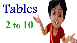 Tables 2 to 10|tables for kids|2 to 10 tables|2 to 10 tables in English|padhe 2 to 10