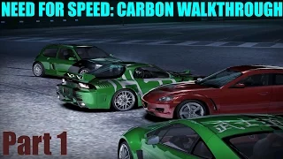 [1080P] Need for Speed Carbon Walkthrough Pt. 1 - Intro, Tutorial and First Race