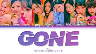 [ALBUM SNEAK PEEK] TWICE 'GONE' Lyrics Color Coded Esp/Eng/Cor/Han (ESPAÑOL)