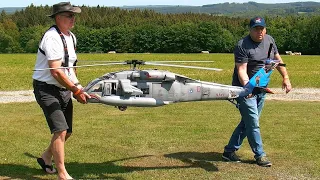 STUNNING !!! SIKORSKY UH-60 BIG RC SCALE MODEL TURBINE MODEL HELICOPTER / FLIGHT DEMONSTRATION !!!