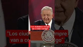 AMLO enfatiza su cariño por la ciudadanía #milenioshorts