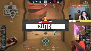 Kyedae reaction to Redgar sheeesh clutch against team secret in vct champions