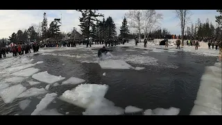 Pickerel Lake 2022- Sleds Skimming water PT4