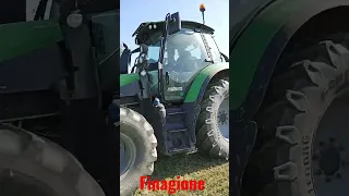 Fienagione 2023 - Sfalcio Medica con Deutz Fhar Serie 6 Agrotron + Falciatrice Krone - #Shorts - #88