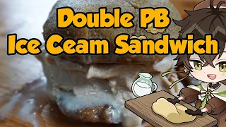 Double Peanut Butter Ice Cream Sandwiches「 Let's Cook 」