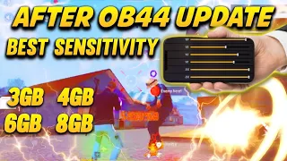 PERFECT SENSITIVITY AFTER OB44 UPDATE #sensitivity #bestsensitivity #onetapheadshottrick #freefire