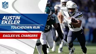 Austin Ekeler Breaks Tackles & Blasts Off for Huge TD Run! | Eagles vs. Chargers | NFL Wk 4