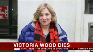 BBC News announces the death of Victoria Wood (20 April 2016)