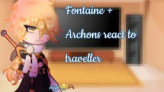 | 💙 Fontaine + Archons react to traveller 💖 | Angst 😭🫶🏾 | Male traveller ✨️ |