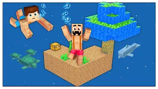 SI PUO' SOPRAVVIVERE SU UN'ISOLA SOTT'ACQUA? - Minecraft ITA