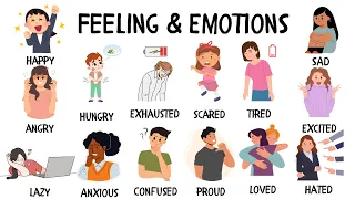 Feelings and Emotions Vocabulary | English vocab for kids #feeling #verb #kidsvideo #words