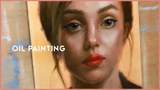 3 hour portrait study in 8 minutes 🎨 OIL PAINTING TIMELAPSE