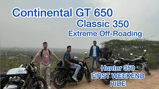 Royal Enfield Hunter 350 off roading test | Continental GT 650 Mister Clean | Classic 350 Reborn