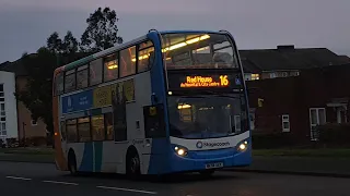 INSANE KICKDOWNS: Route 22X | NK58AEX/19383 - Stagecoach North East: Dennis Trident 2/ADL Enviro 400