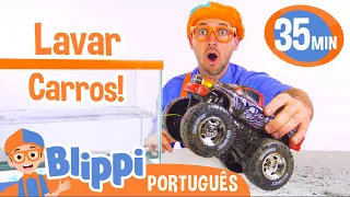 Aprende a Lavar Carrinhos com Blippi | Melhores Episódios de Blippi em Português | Vídeos Educativos