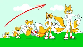Tails Sonic Boom GROWING UP EVOLUTION @EasyLittleDrawings