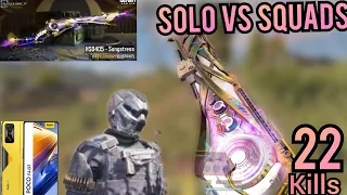 *NEW* HS0405 Songstress Solo vs Squads 22kills Battle Royale Call of duty Mobile Gameplay Poco F4 GT