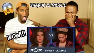 Nicole vs Zhavia: The First REAL Challenge For Zhavia Will She Survive? | S1E3 | The Four (REACTION)